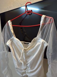 Sheer Sleeve Top