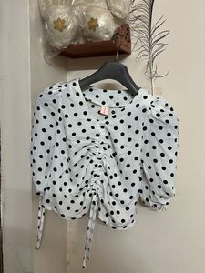 Polka Dot Crop Top