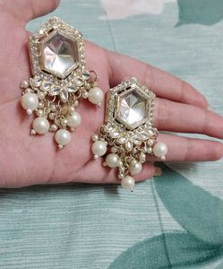 Pearl Drop Earrings (Jhumka)
