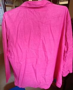 PINK BUTTON-DOWN TOP