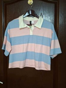 Striped H&m Crop Top