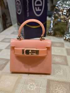 Mini Pink Jelly Purse