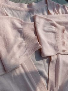 Light Pink Button-Down Cardigan