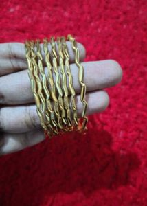 Gold Tone Bangles - Set of 7