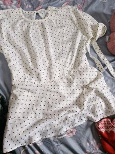 Peplum Top And Mustard