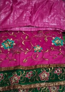 Saree With Stitched Blouse