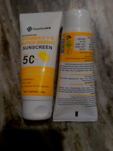 SunSwitch Vitamin C+E Super Bright Sunscreen SPF 5