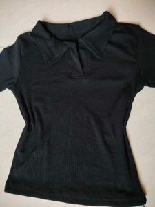 Black Polo Top