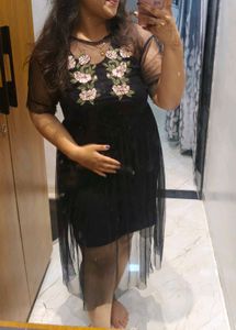 black net dress