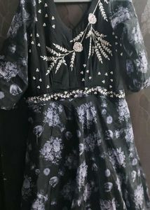 Ethnic Organza Gown - Diwali Sale 🎇 🪔