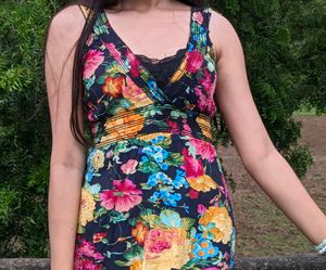 Pinteresty Floral Maxi Bodycon Dress