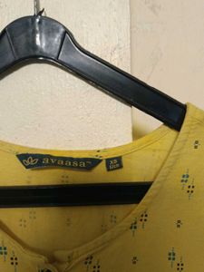 Yellow Printed Dress