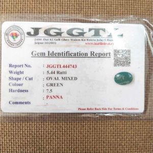 JGGTL 5.44 Ratti natural Zambian green emrald