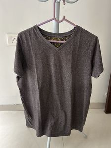 Gray V-Neck Tee