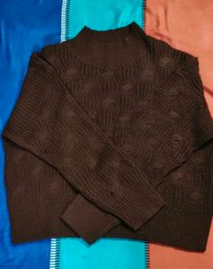 MODE Brown Knit Pullover