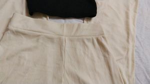 Soft Cream Flare Pants