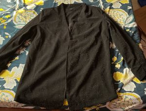 Shopper Stop, black Glitter Woman Blazer - S