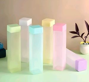 Frosty Plastic Square Water Bottle (Pack Of 6)