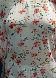 Peach Butterfly Kaftan Kurta✨