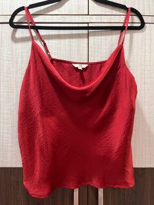AND Cowl Neck Spaghetti Top (Size L, Bust 40)