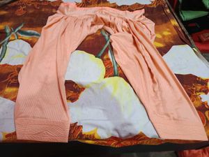 Elegant Peach Embroidered Kurta Set