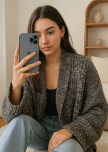 Pinterest Crochet Oversized Shrug  C