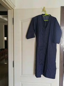 Cotton Kurta With Collar