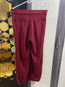 Burgundy Straight Panta