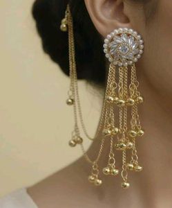 Golden Jhumki Earrings