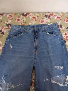 H&amp;M High Waisted Wide Leg Jeans