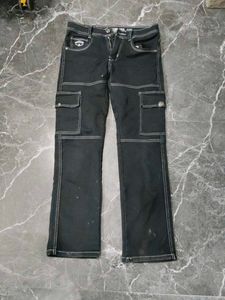 Black Cargo Jeans
