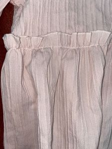 Knee Length Baby Pink Top