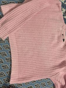 Pink Crop Sweater
