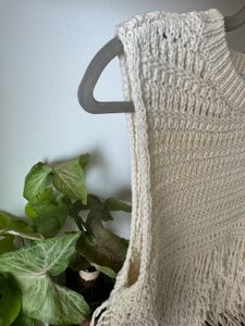 Zara Fringe Crochet Tank