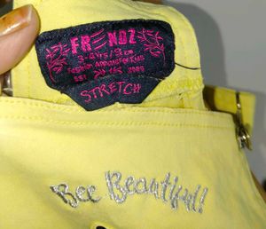 Cute Yellow Bee Dungarees