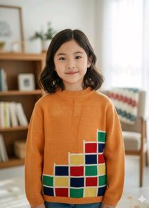 Colorful Kids' Knit Sweater