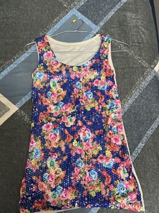 Floral Sequins Top