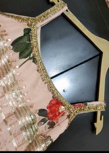 Peach Sharara Suit Without Dupatta For 36 Bust