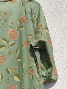 Rangmanch By Pantaloons Green Floral Printed Kurta