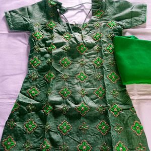 Tailor Made Churidar With Dupatta