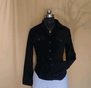 Black Suede Shirt