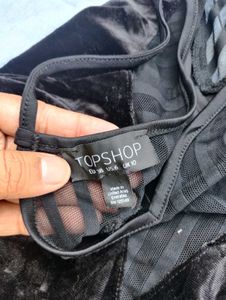 Topshop Women&#39;s Velvet Bodysuit