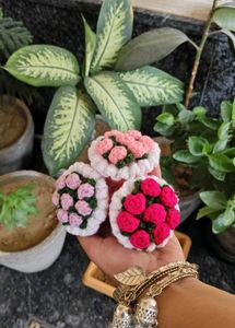 Crocheted Mini Flower Bouquet