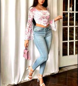 Floral Corset Top & Jhanvi - skirt