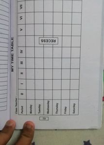 School Diary For Any Standard