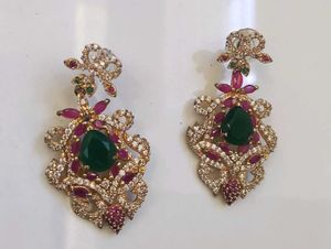 Elegant Emerald Earrings
