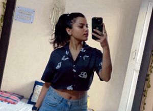 Printed Crop Top