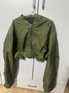 Olive Green Bomber Jacket