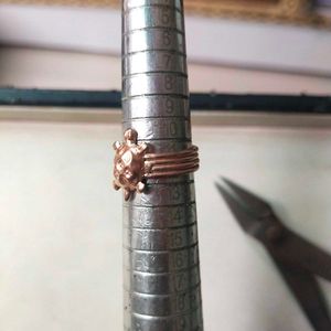 Pure Copper Turtle Ring  for Good Luck &amp; Wealth.