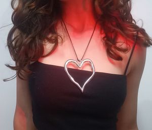 ⛓️🩸gothic Chunky Y2k Vintage Heart Necklace